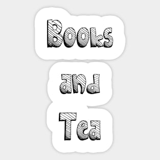 Books and tea Sticker